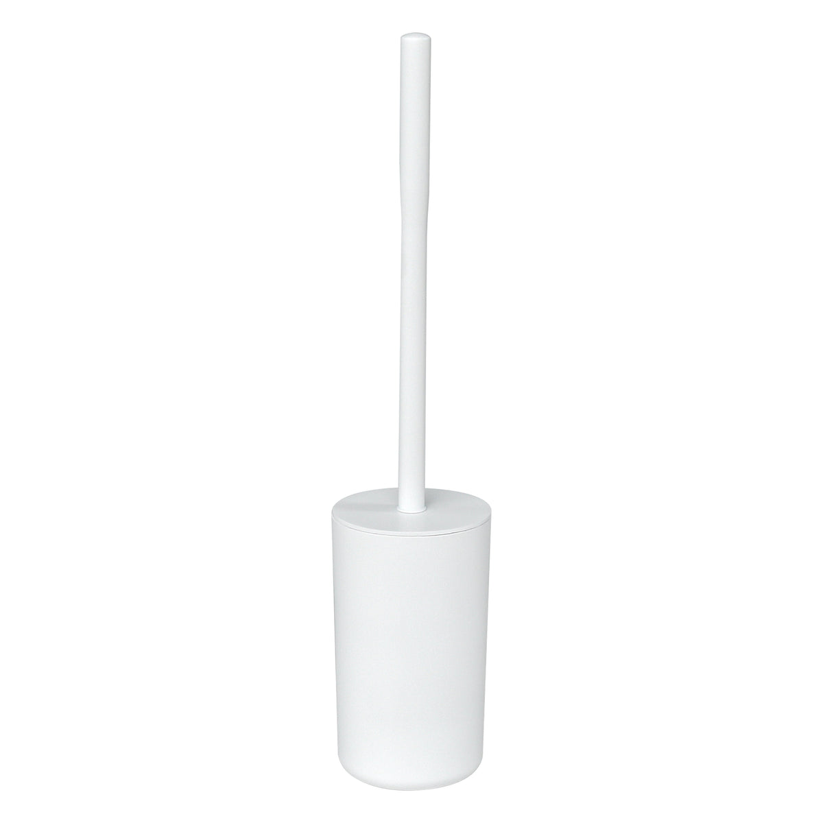 Mainstays Basics Plastic Toilet Brush and Holder Set, White